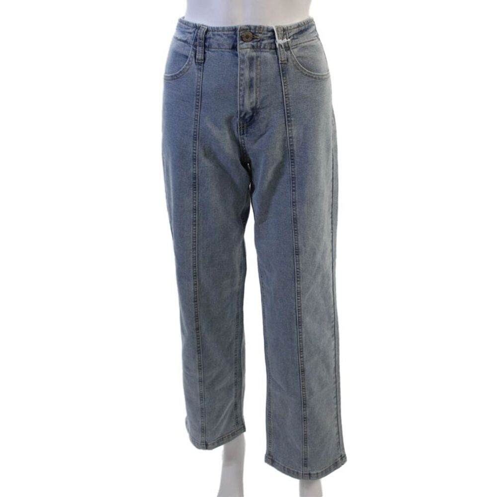Flying Angel Womens Straight Light Blue High Rise Jeans Size 27